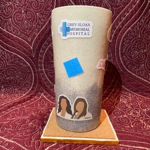Greys Anatomy Tumbler Handmade Epoxy Covered Finis
